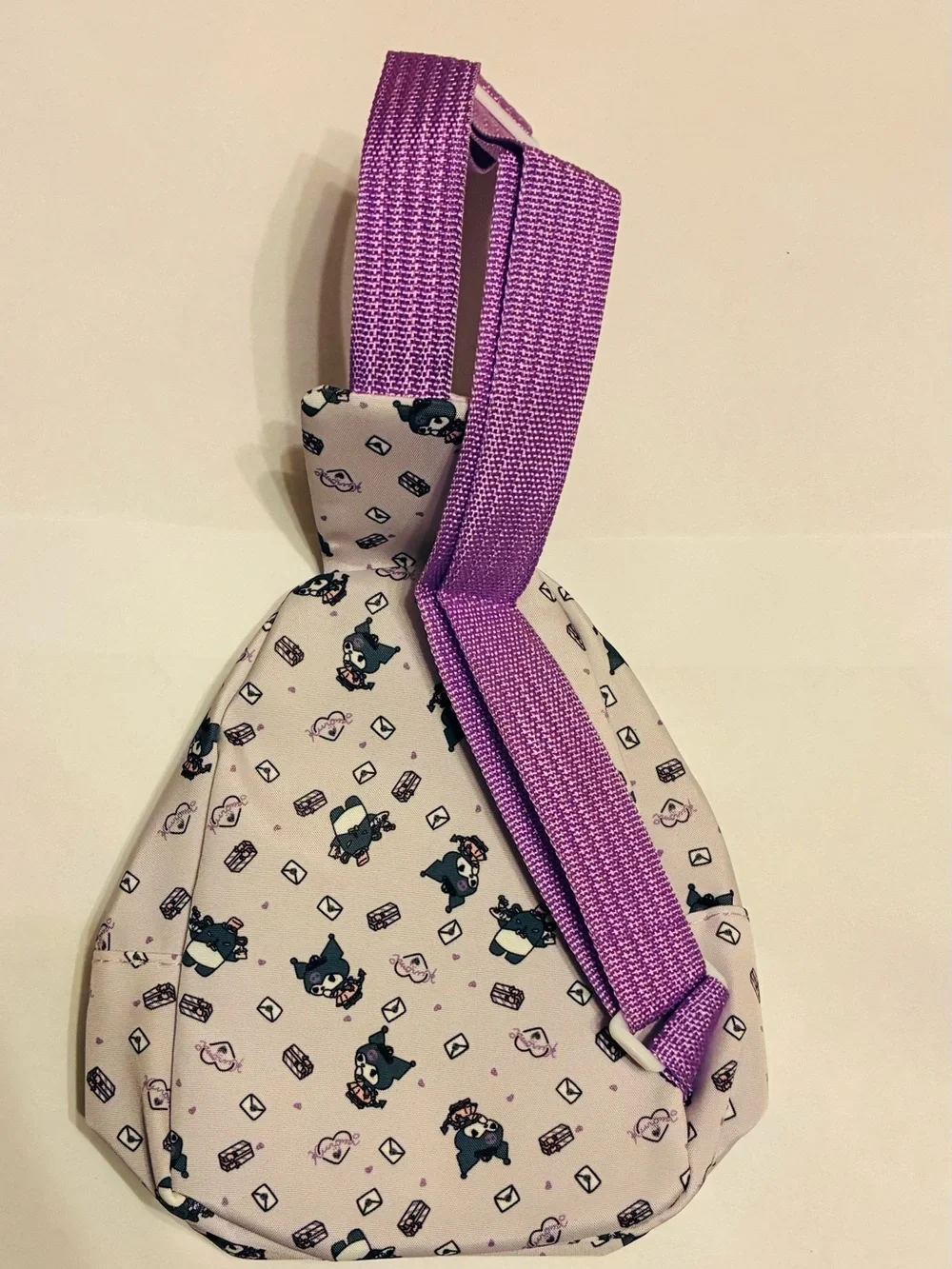 Sanrio Kuromi Small Child Shoulder Sling Bag NEW No Tag - PURPLE BAG